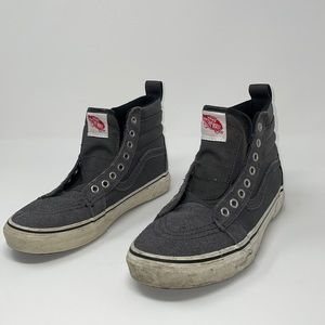 Vans sk8 hi gray on gray suede max ultracush 7M 8.5W